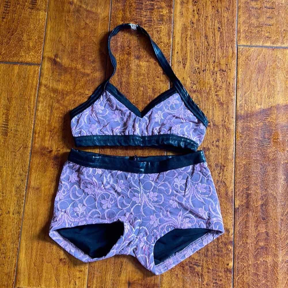 Dolce Dancewear. Custom  2 piece dance outfit. Size CL. Like new